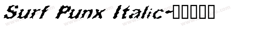 Surf Punx Italic字体转换